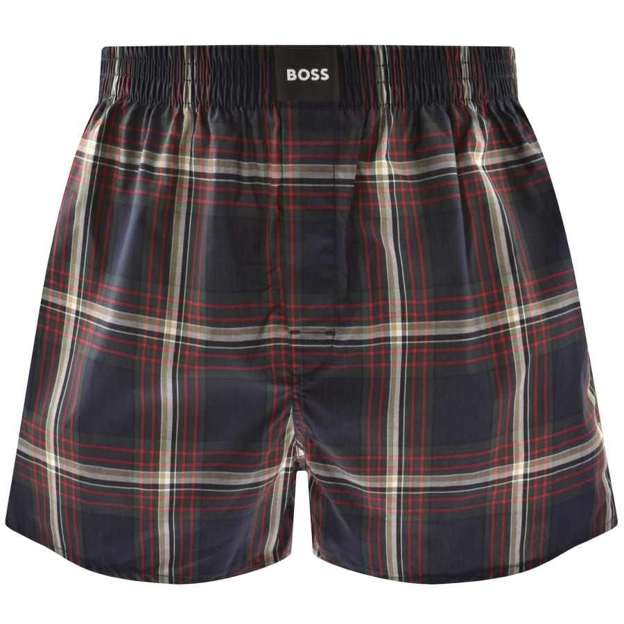 Image number 3 for BOSS Underwear 2 Pack Boxer Shorts Navy