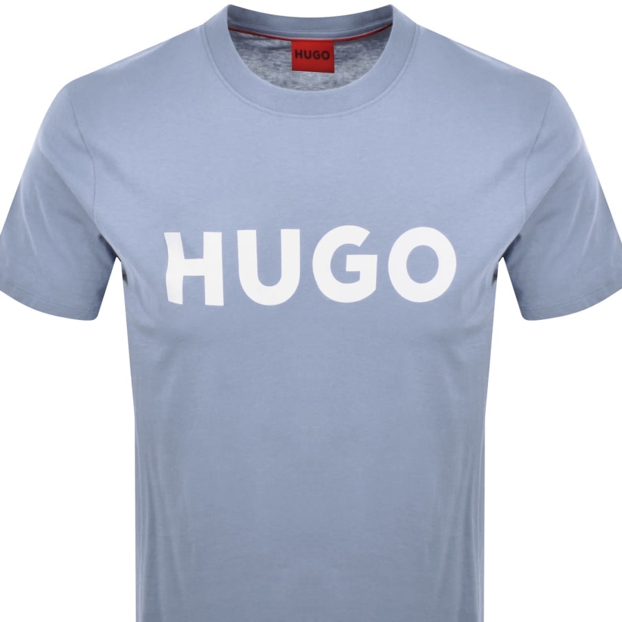 Image number 2 for HUGO Dulivio Crew Neck T Shirt Blue