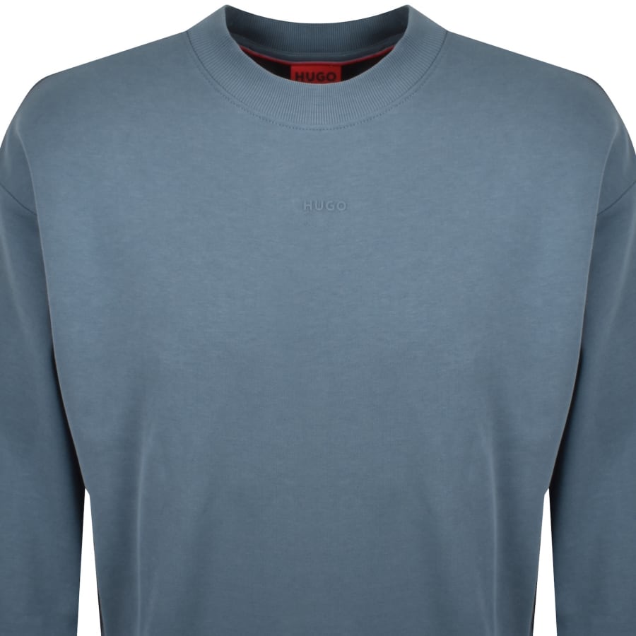 Image number 2 for HUGO Dapocrew Relaxed Fit Sweatshirt Blue