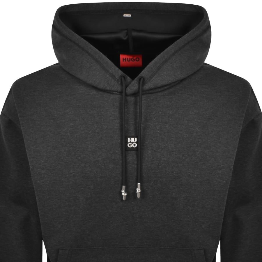 Image number 2 for HUGO Dineo Hoodie Medium Grey
