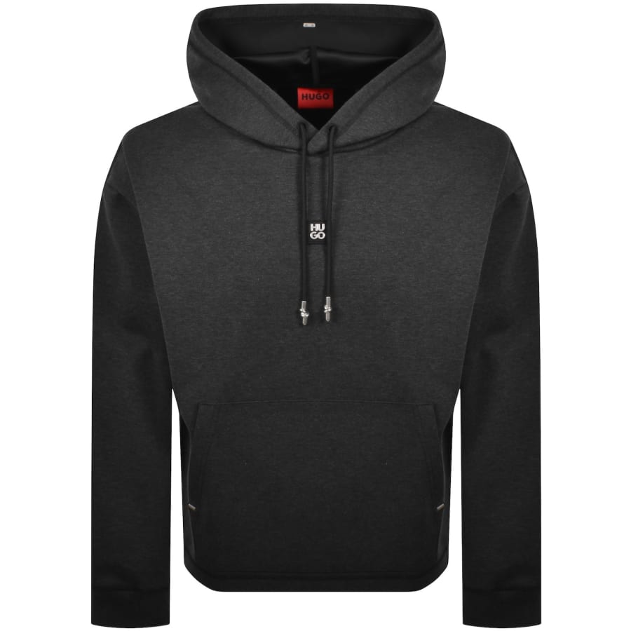 Image number 1 for HUGO Dineo Hoodie Medium Grey