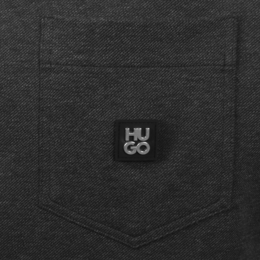 Image number 3 for HUGO Enaso Overshirt Jacket Medium Grey