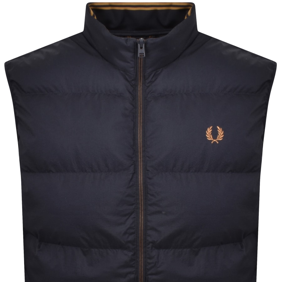Image number 2 for Fred Perry Insulated Gilet Navy