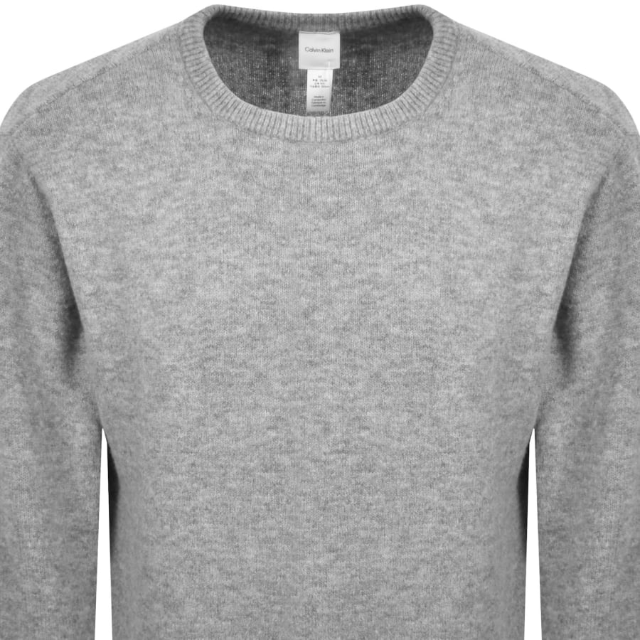 Image number 2 for Calvin Klein Knit Jumper Grey