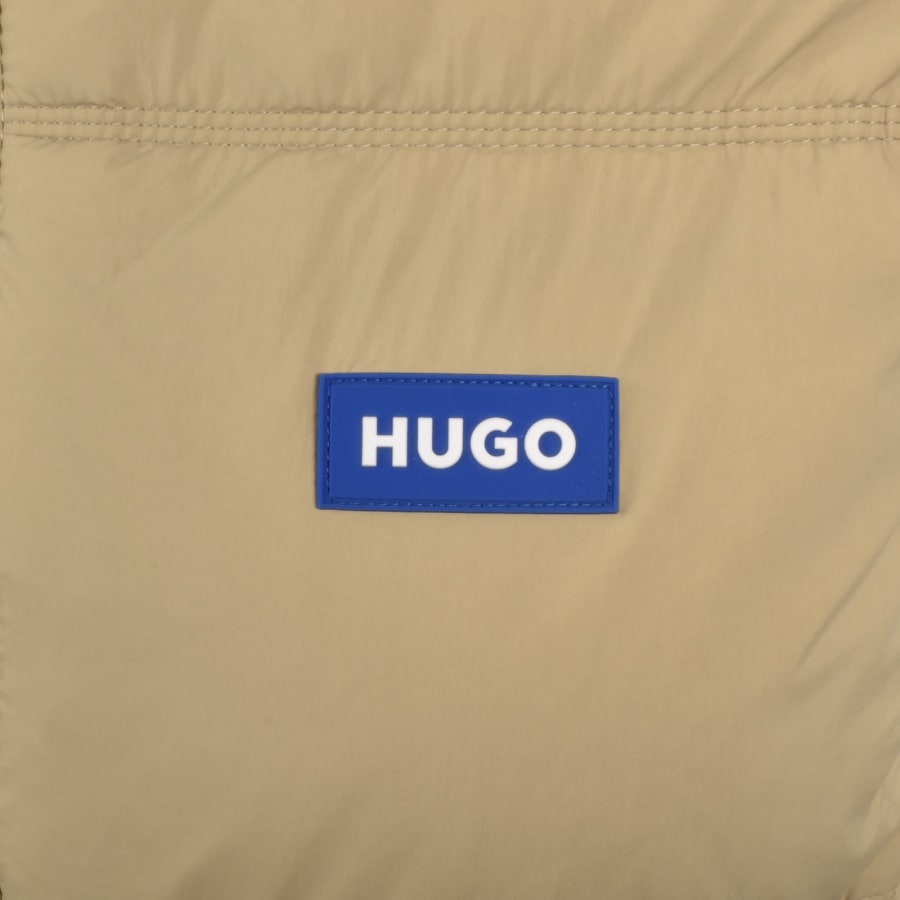 Image number 3 for HUGO Blue Bodolino Gilet Medium Beige