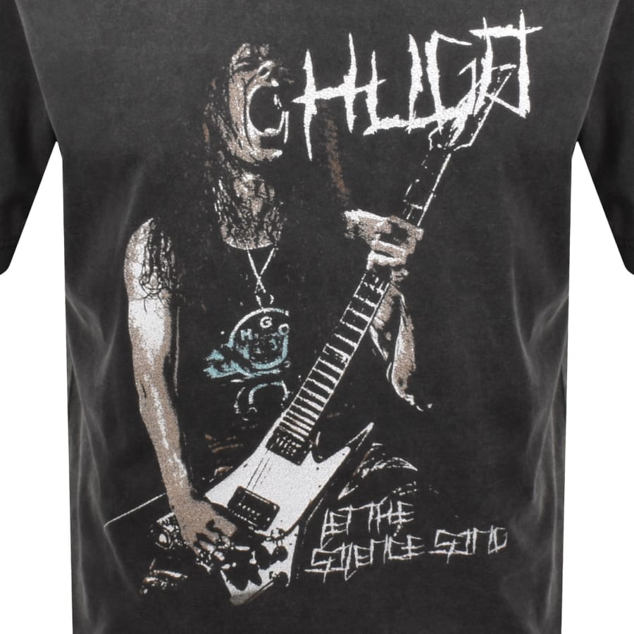 Image number 3 for HUGO Blue Noctornix T Shirt Grey