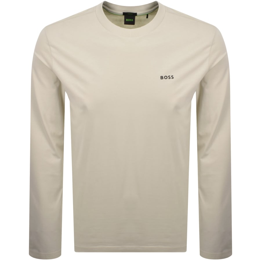 Image number 1 for BOSS Long Sleeved T Shirt Cream