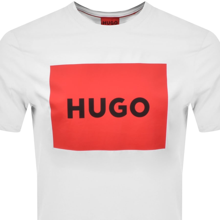 Image number 2 for HUGO Dulive Crew Neck T Shirt White