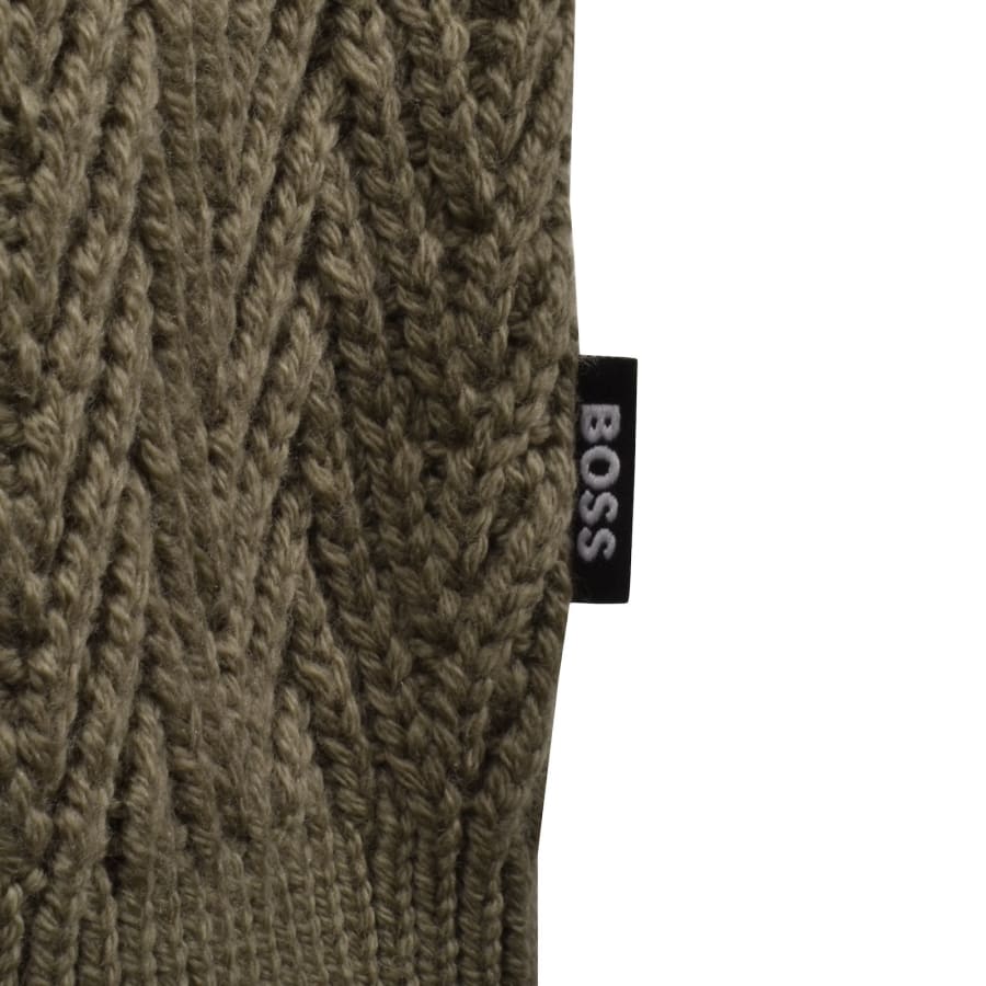 Image number 3 for BOSS Hitalo Wool Knit Jumper Brown