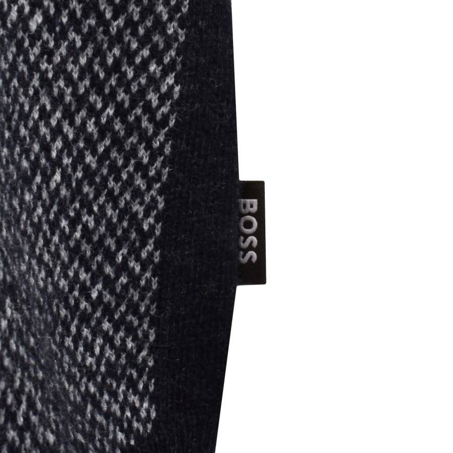 Image number 3 for BOSS Hettore Knit Jumper Navy