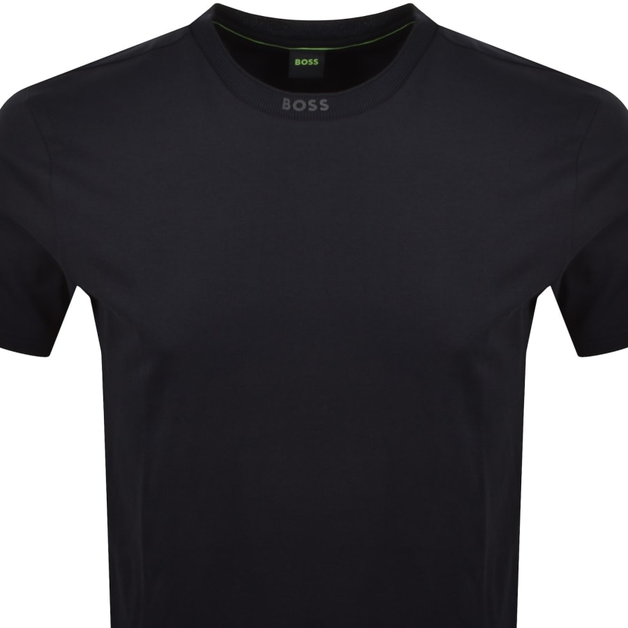 Image number 2 for BOSS Tee 5 Logo Collar T Shirt Navy