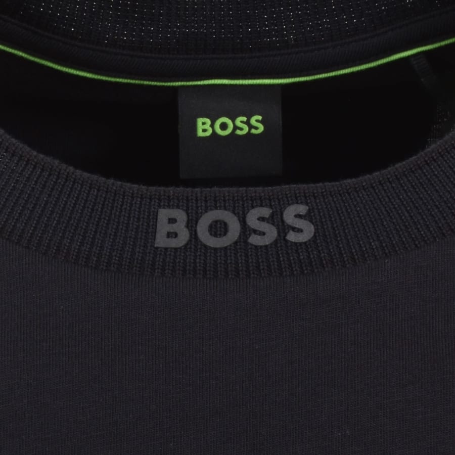 Image number 3 for BOSS Tee 5 Logo Collar T Shirt Navy