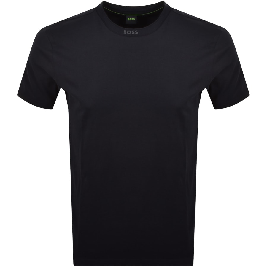 Image number 1 for BOSS Tee 5 Logo Collar T Shirt Navy