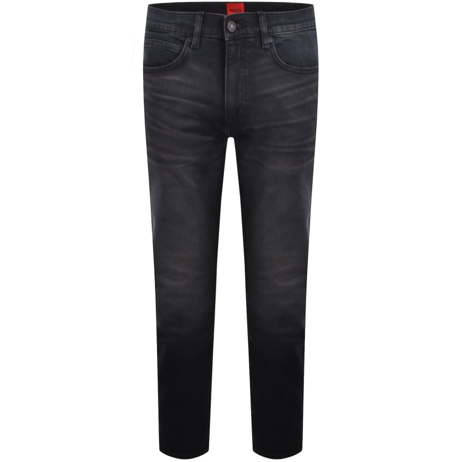 Image number 2 for HUGO 734 Extra Slim Jeans Dark Wash Blue