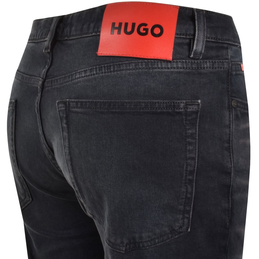 Image number 4 for HUGO 734 Extra Slim Jeans Dark Wash Blue