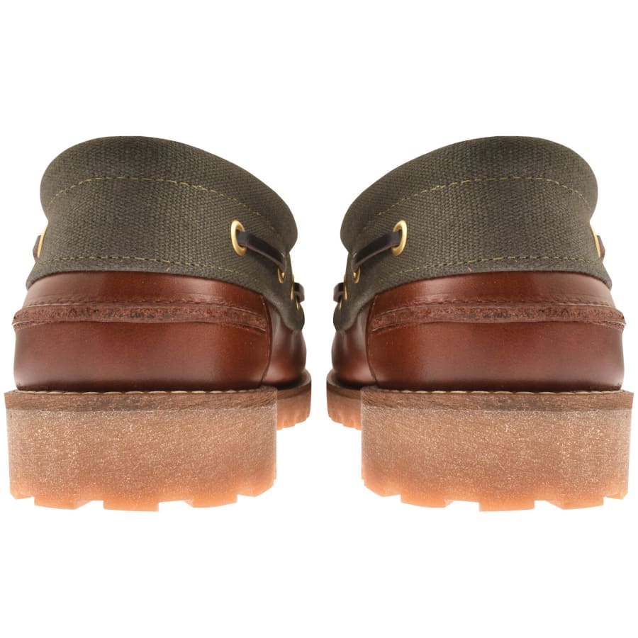 Image number 2 for Barbour Deck Boat Shoe Mahogany Brown