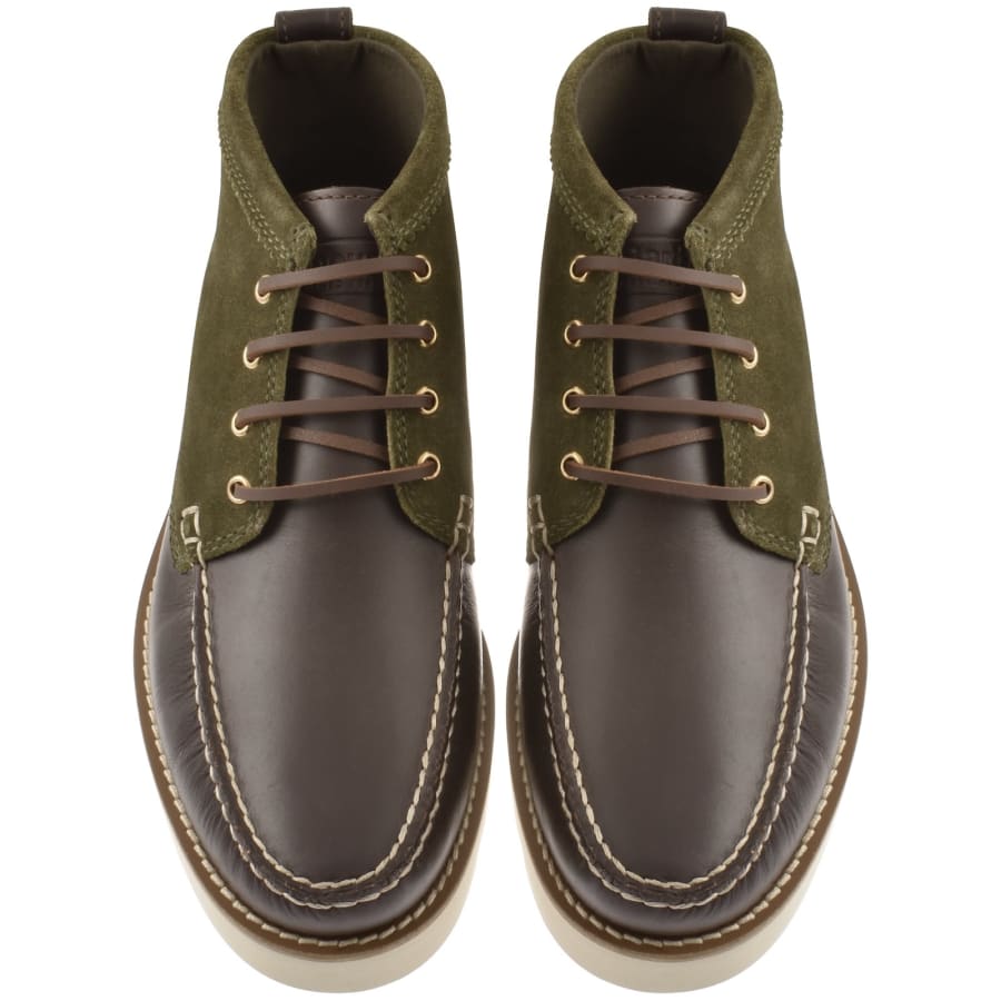 Image number 3 for Barbour Hadston Boots Green