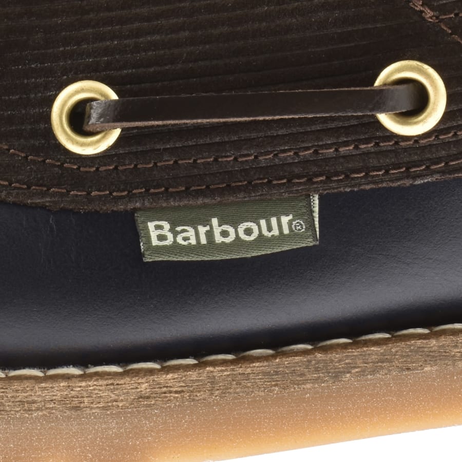 Image number 4 for Barbour Deck Boat Shoe Navy Blue