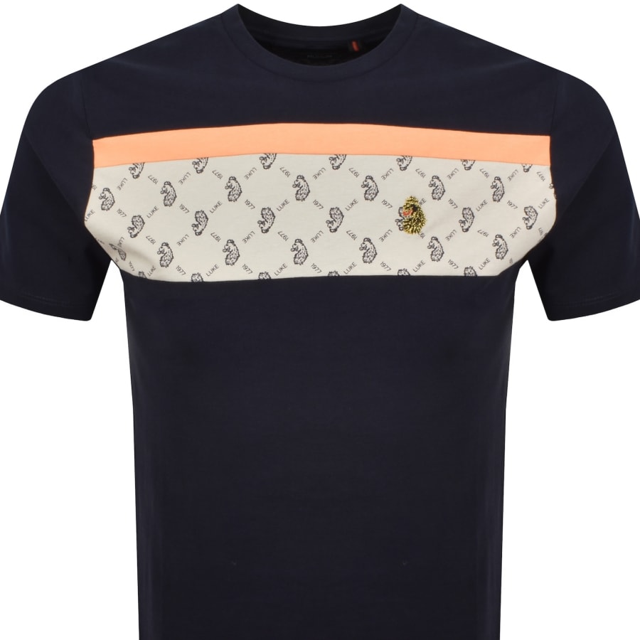 Image number 2 for Luke 1977 Lions Den Printed T Shirt Navy