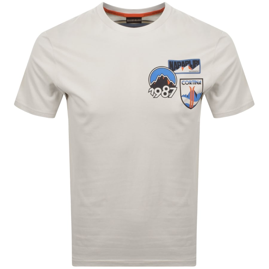 Image number 2 for Napapijri S-Montepiana T Shirt Beige