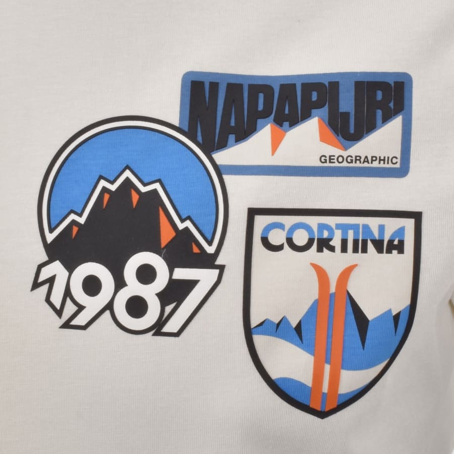 Image number 4 for Napapijri S-Montepiana T Shirt Beige