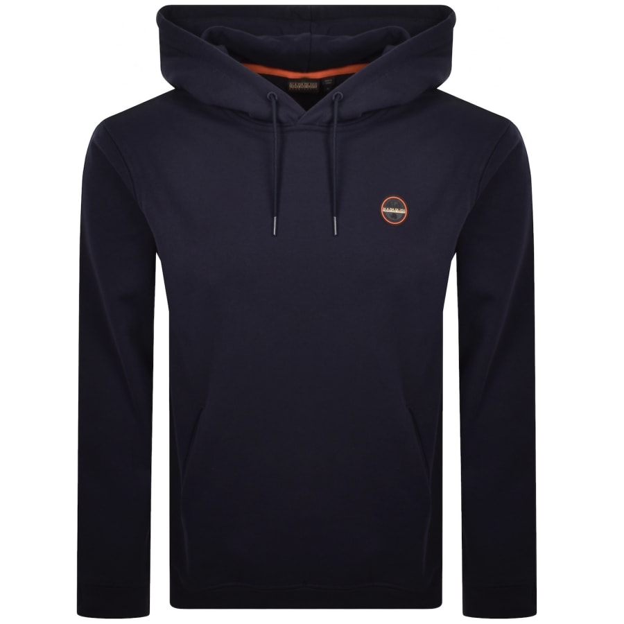 Image number 1 for Napapijri B Badge Hoodie Navy