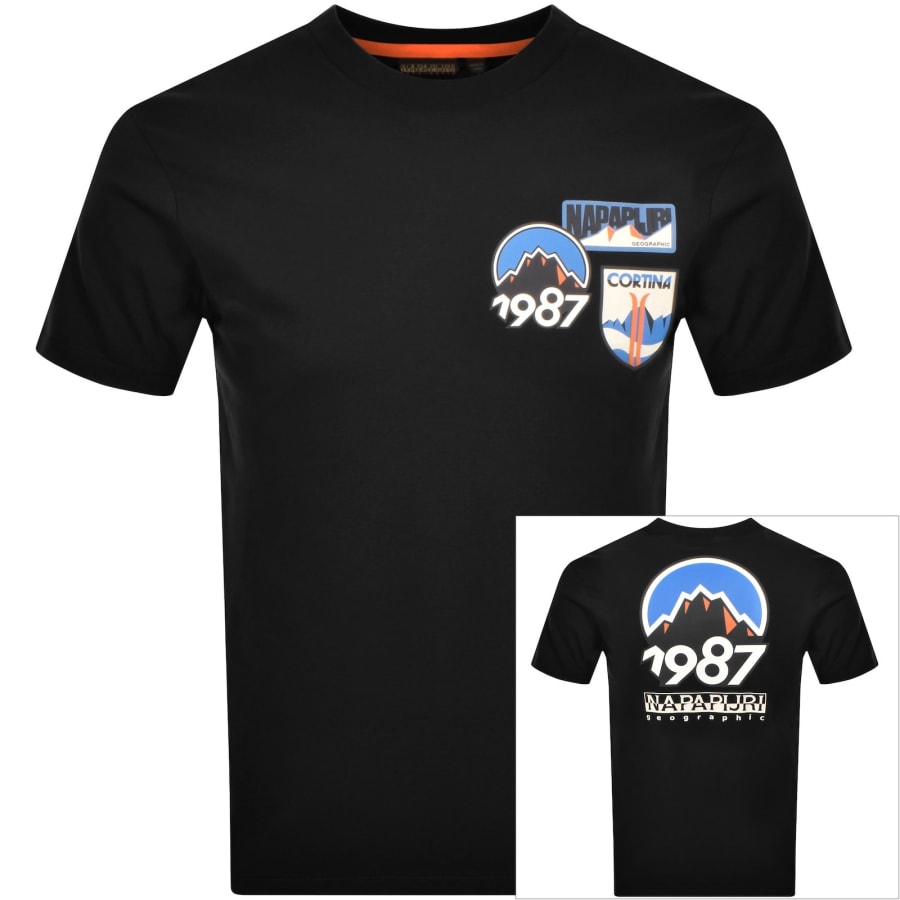 Image number 1 for Napapijri S-Montepiana T Shirt Black