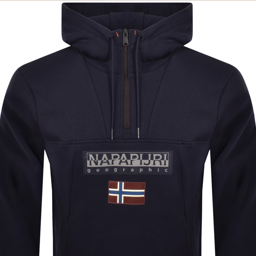 Image number 2 for Napapijri Burgee HZH 2.0  Hoodie Navy