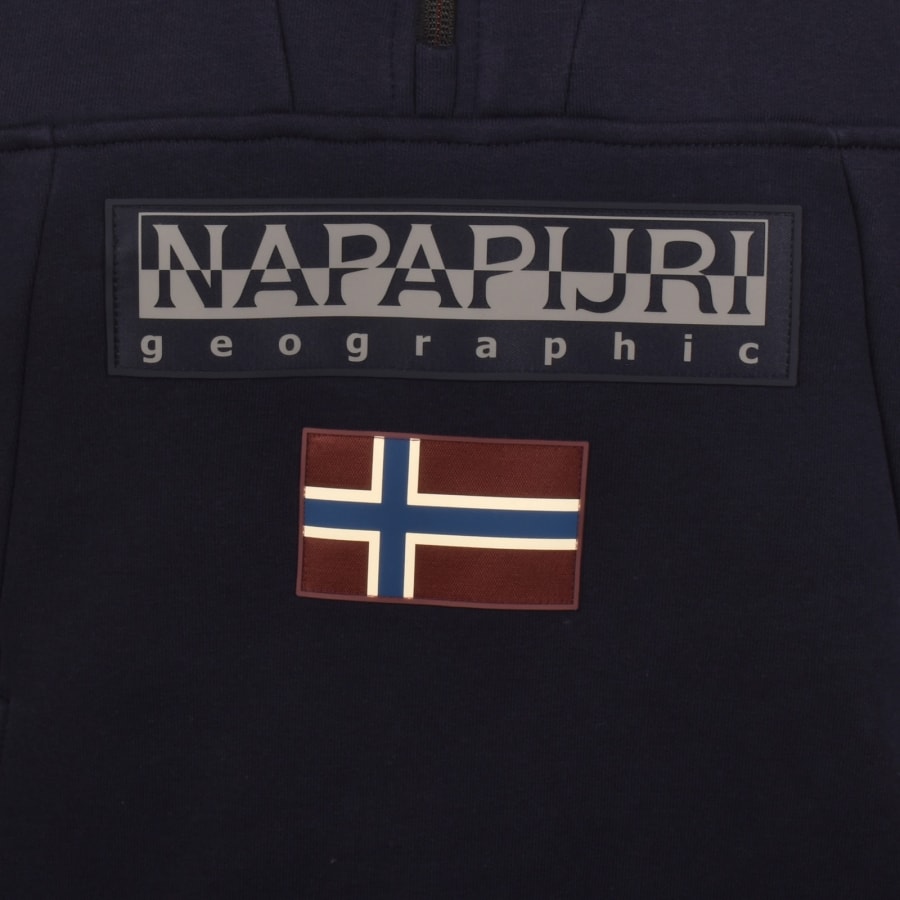 Image number 3 for Napapijri Burgee HZH 2.0  Hoodie Navy