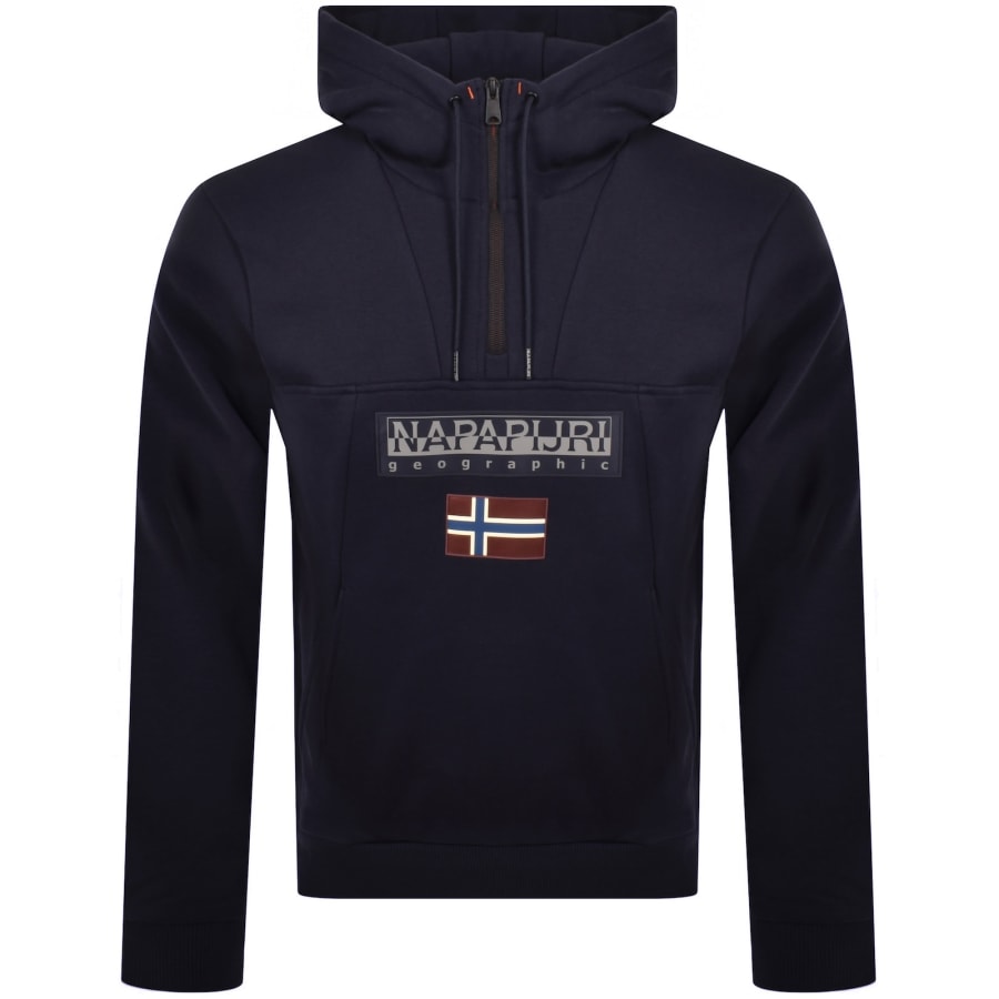 Image number 1 for Napapijri Burgee HZH 2.0  Hoodie Navy