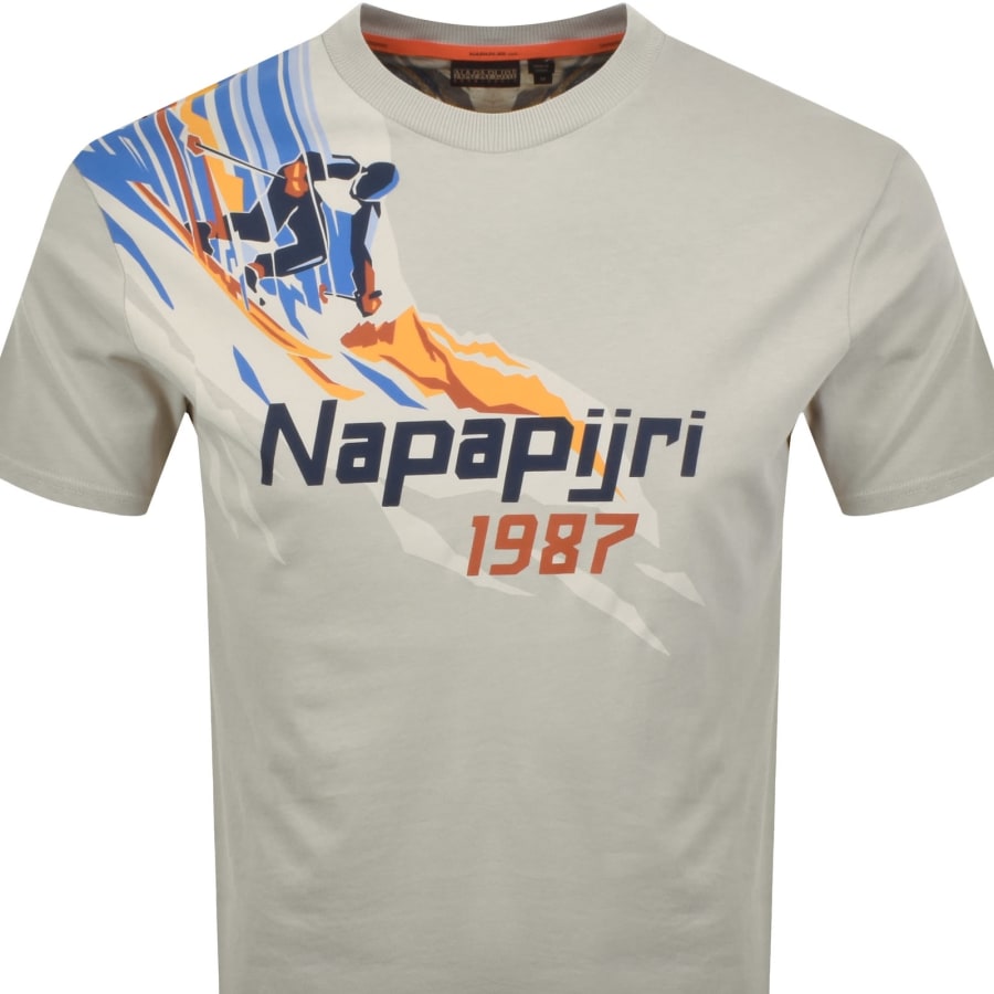 Image number 3 for Napapijri S-Fiemme T Shirt Grey