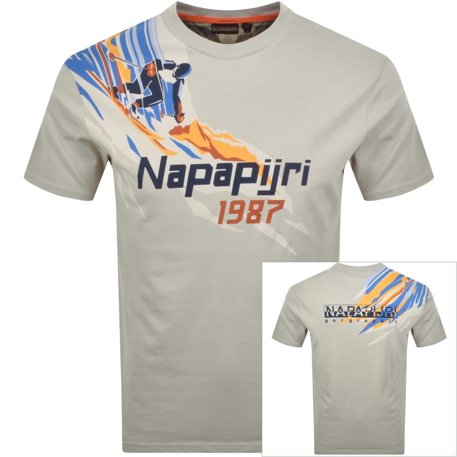 Image number 1 for Napapijri S-Fiemme T Shirt Grey