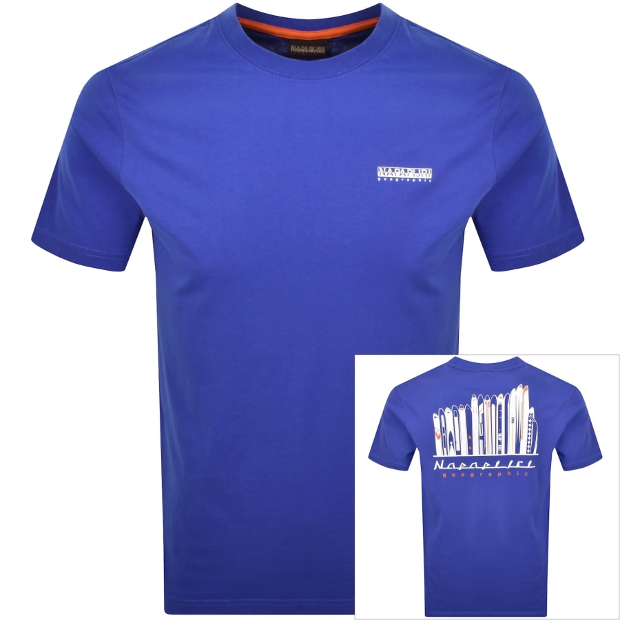 Image number 1 for Napapijri S-Guide T Shirt Royal Blue