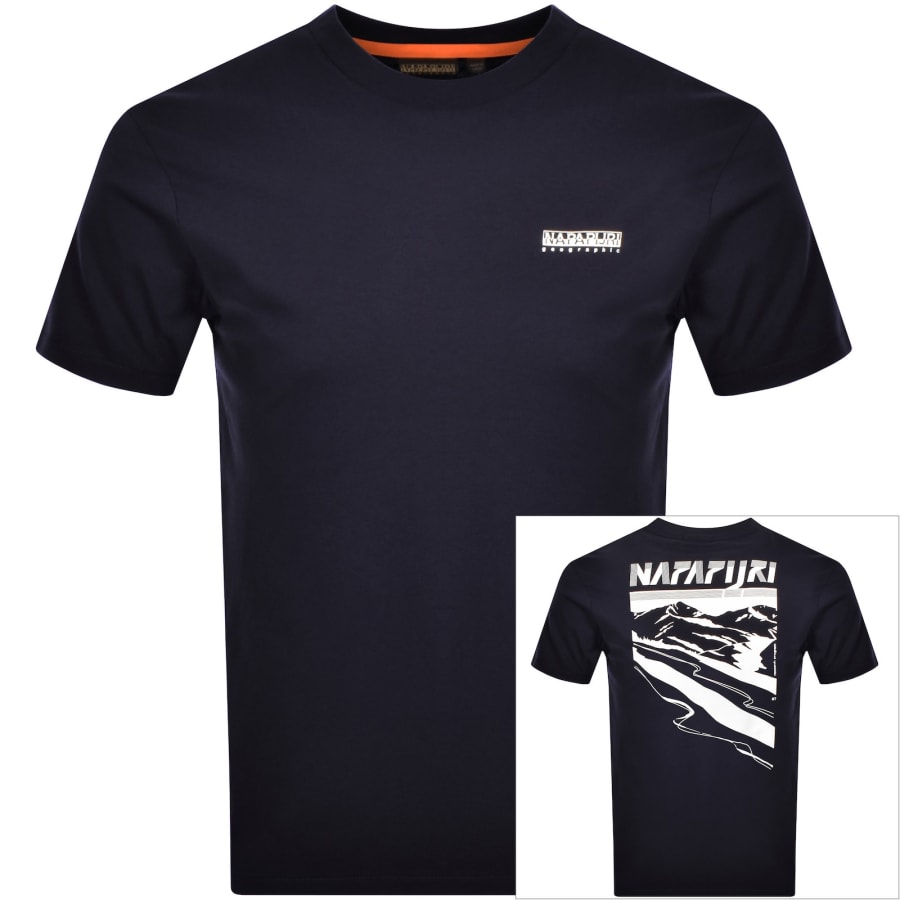 Image number 1 for Napapijri S-Guide T Shirt Blue Marine