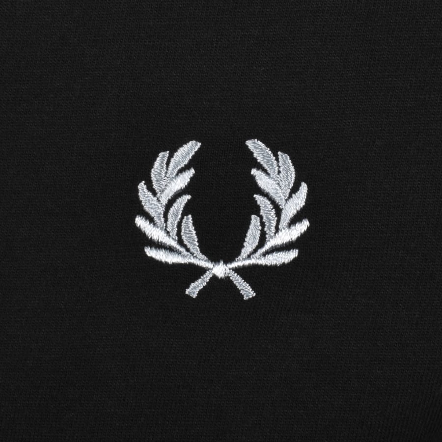 Image number 3 for Fred Perry Fine Stripe T Shirt Black