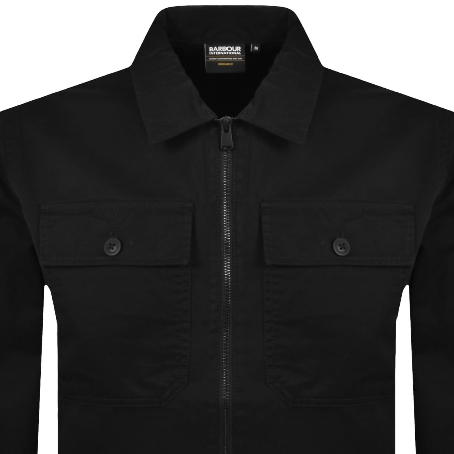 Image number 2 for Barbour International Arkle Overshirt Black