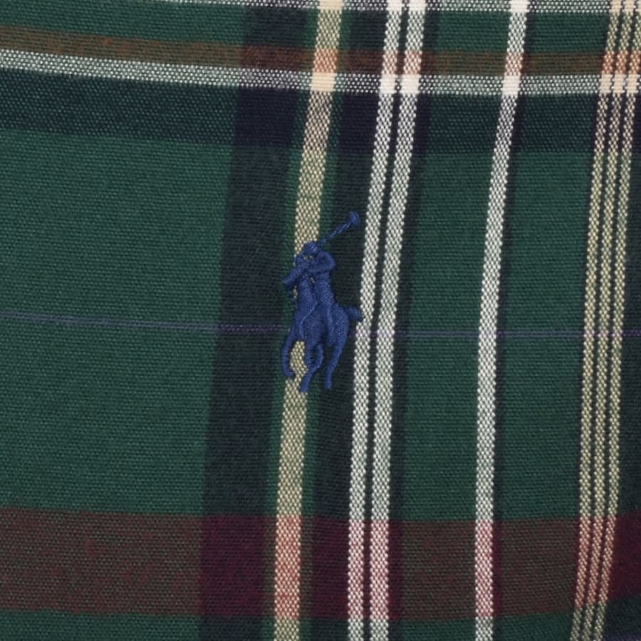 Image number 3 for Ralph Lauren Custom Fit Long Sleeve Shirt Green