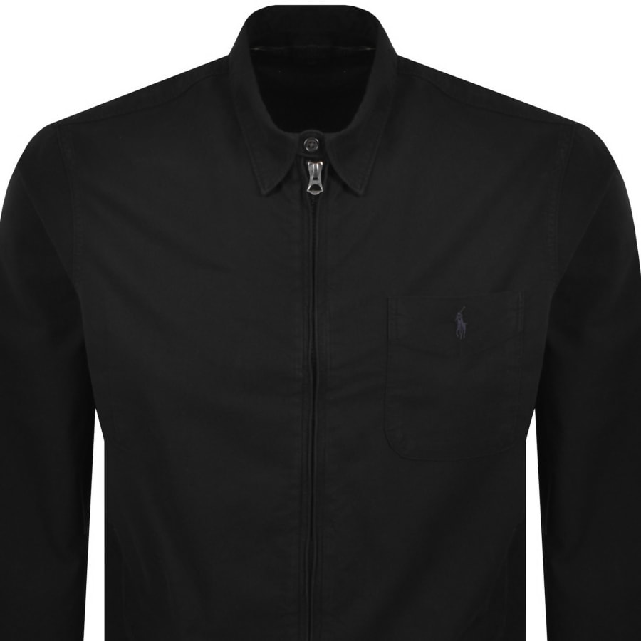 Image number 2 for Ralph Lauren Logo Overshirt Black