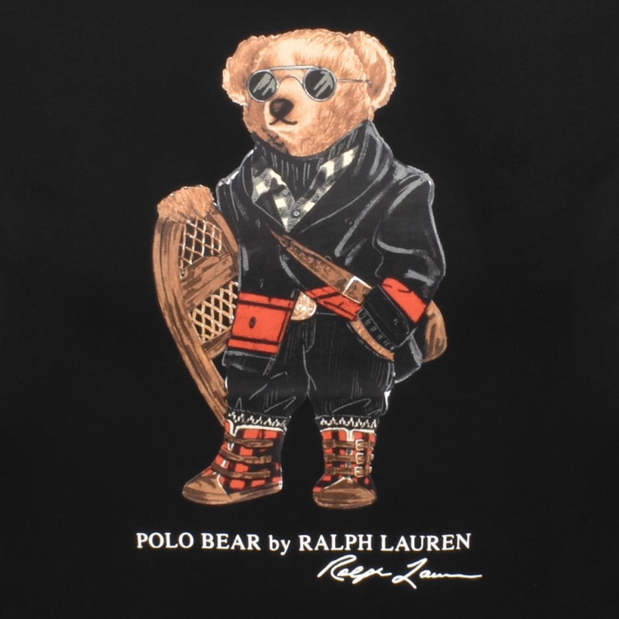 Image number 3 for Ralph Lauren Bear T Shirt Black