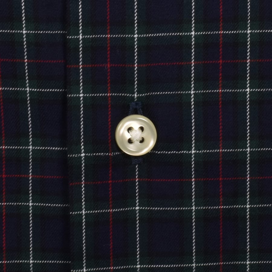 Image number 4 for Ralph Lauren Check Long Sleeve Shirt Navy