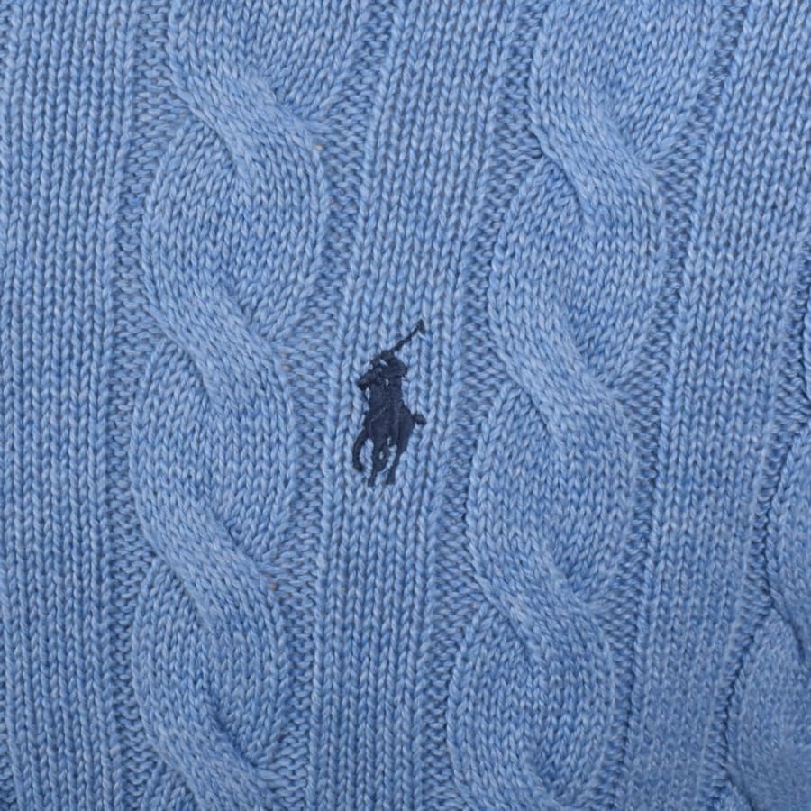 Image number 3 for Ralph Lauren Driver Crew Neck Knit Jumper Blue