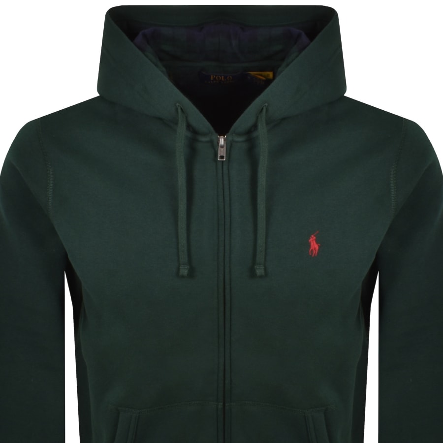 Image number 2 for Ralph Lauren Full Zip Hoodie Green