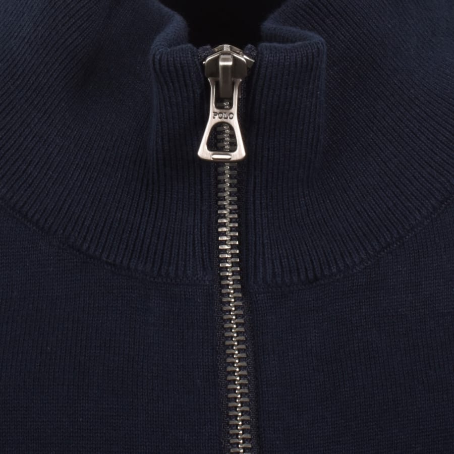 Image number 4 for Ralph Lauren Full Zip Hybrid Sweatshirt Navy