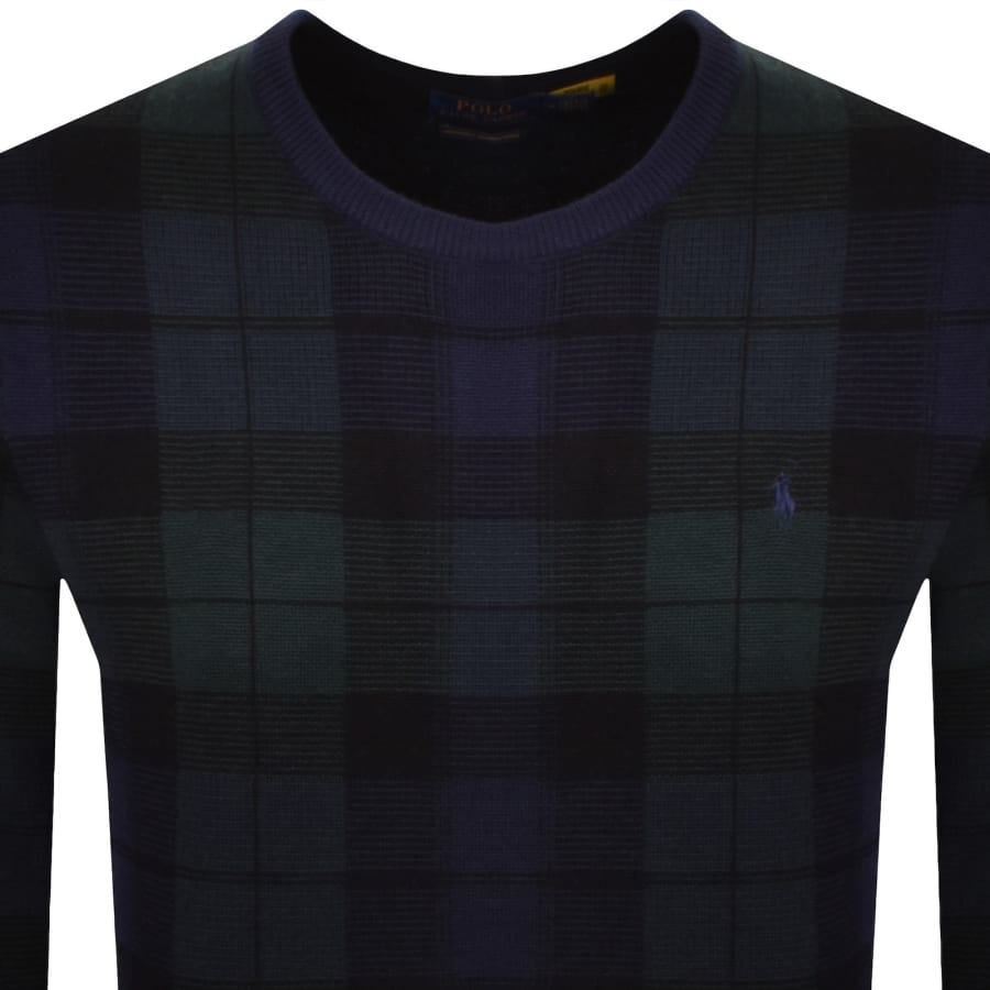 Image number 2 for Ralph Lauren Merino Wool Knit Jumper Navy