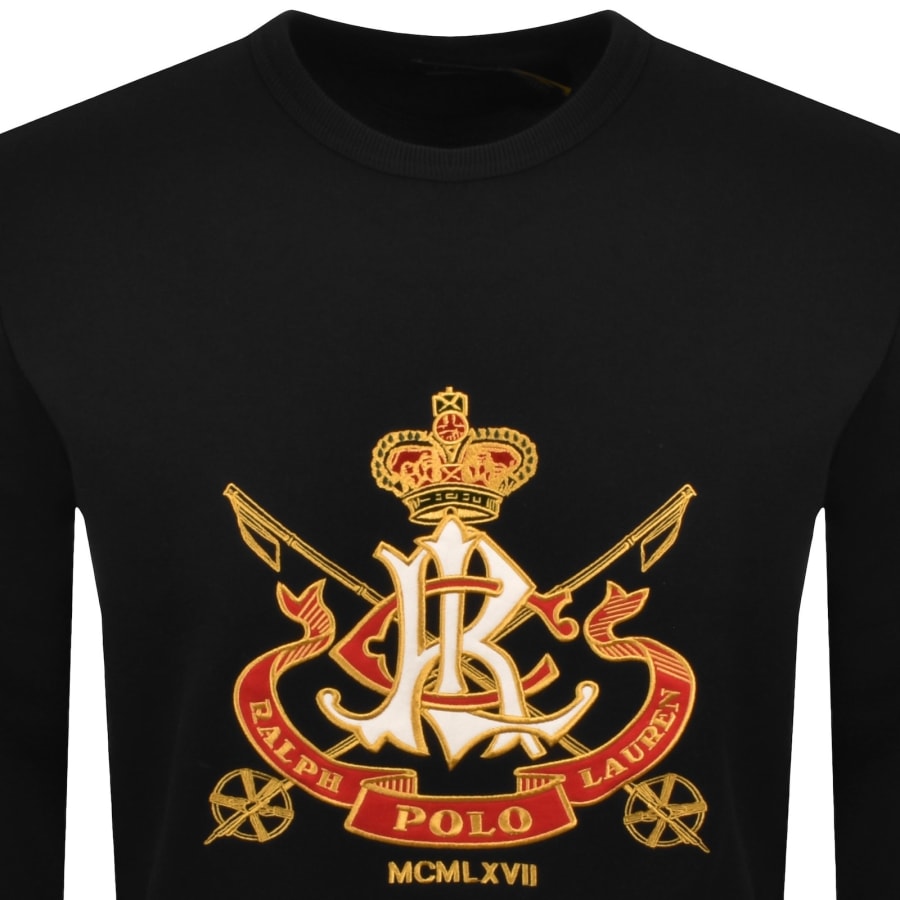 Image number 2 for Ralph Lauren Crest Sweatshirt Black