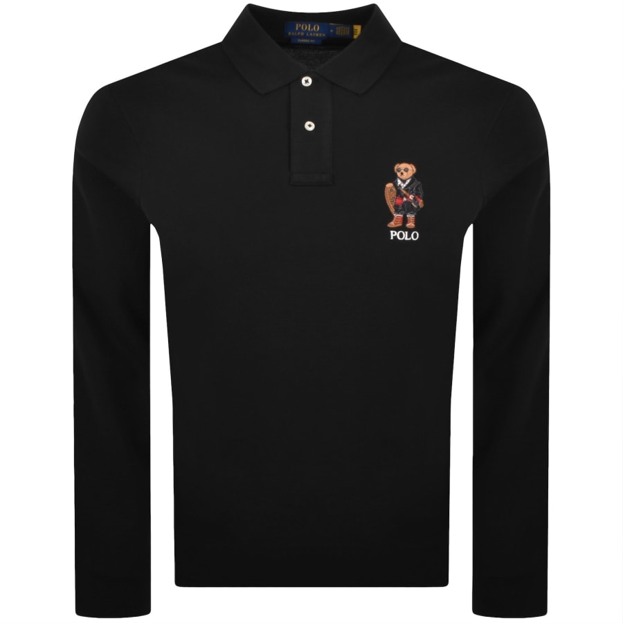 Image number 1 for Ralph Lauren Bear Polo T Shirt Black