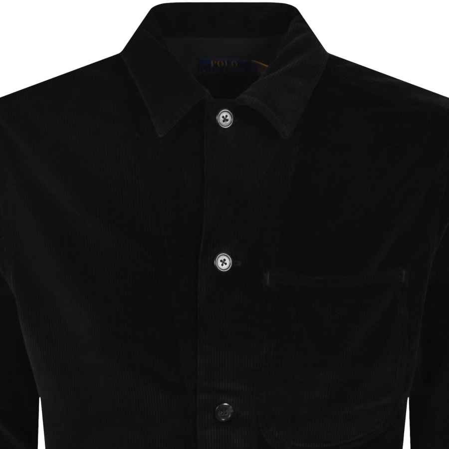 Image number 2 for Ralph Lauren Corduroy Overshirt Black