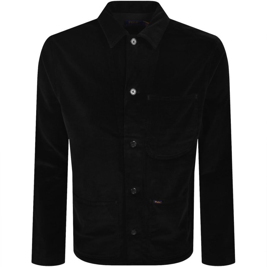 Image number 1 for Ralph Lauren Corduroy Overshirt Black