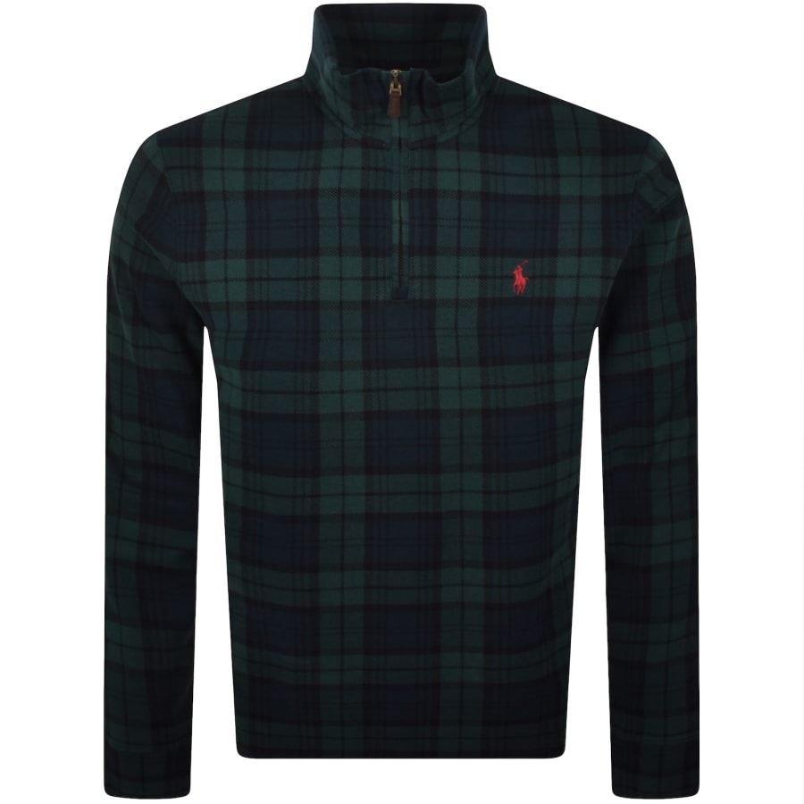 Image number 1 for Ralph Lauren Half Zip Sweatshirt Green