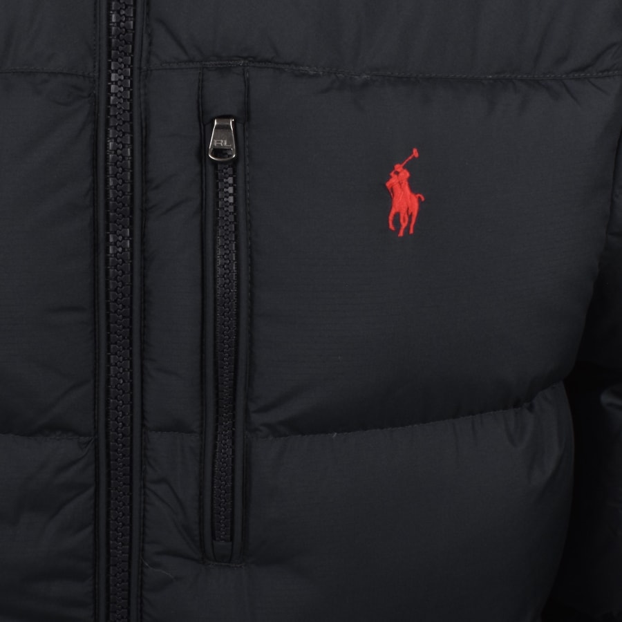 Image number 3 for Ralph Lauren Gorham Bomber Down Jacket Black